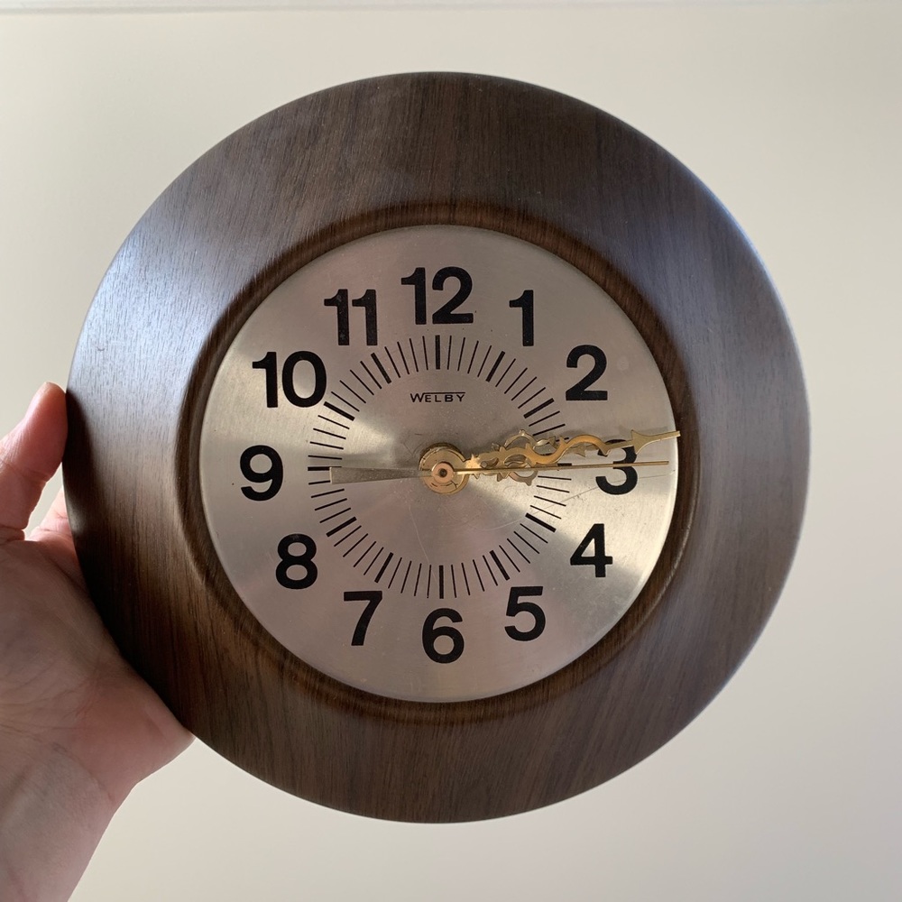 Vintage Welby wall clock works!